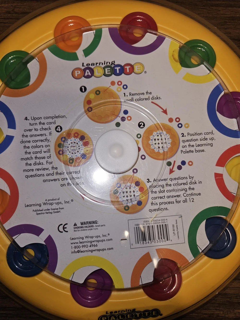 Learning Palette Color Sorting Toy - Yellow